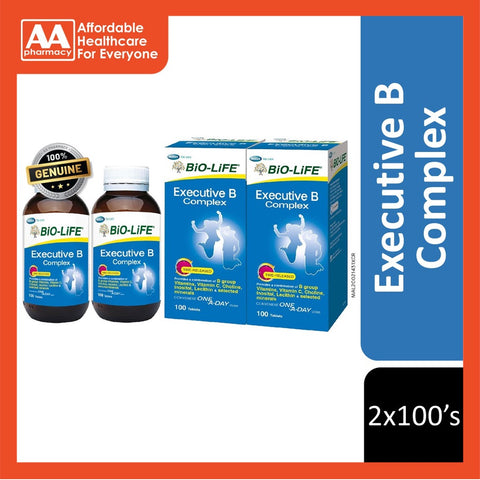 Bio-Life Executive B Complex Tablets 2x100's