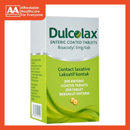 Dulcolax 5mg Enteric Coated Tablet - 200's