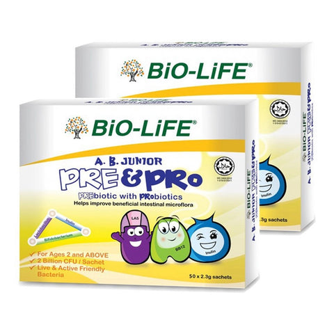 [Twin Pack] Bio-Life Ab Junior Pre & Pro Sachet (2.3gx50'sx2)