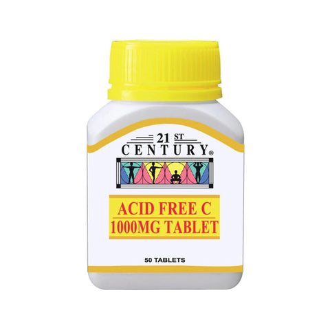 21st Century Acid Free C 1000mg Tablet 50's