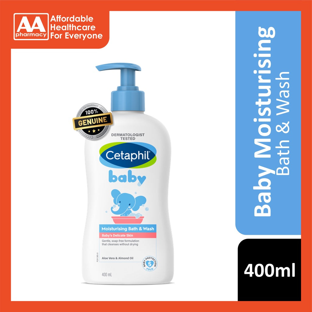 Cetaphil Baby Moist Bath & Wash 400mL – AA Pharmacy