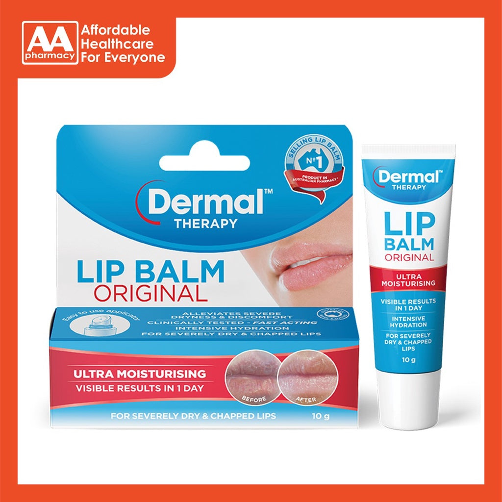 Dermal Therapy Lip Balm 10g Assist Dry and Chapped Lips – AA Pharmacy