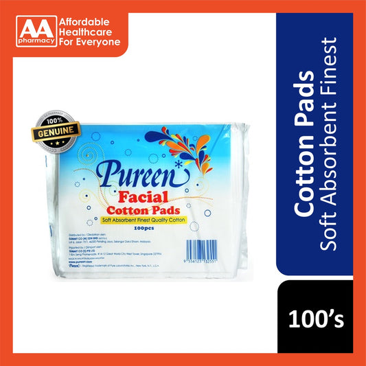 Pureen Facial Cotton Pad Soft Absorbent 100's