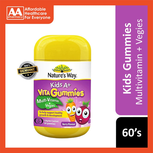 Nature's Way Kids Vita Mulitivitamins + Vegies Gummies 60's