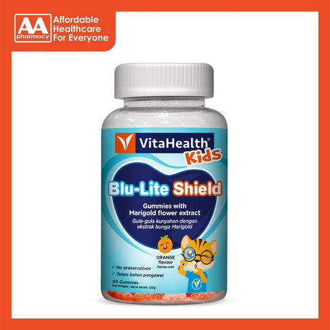 Vitahealth Kids Blu-Lite Shield Gummies 60’s (Orange)