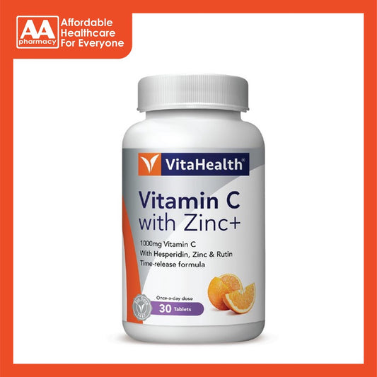 Vitahealth Vitamin C With Zinc+ Tablet 30's