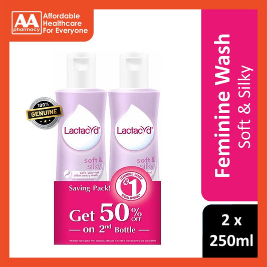 Lactacyd Intimate Hygienes Soft & Silky 250mLx2