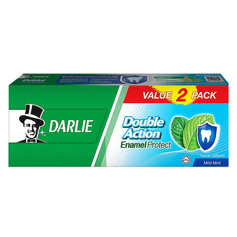 Darlie Double Action Enamel Protect Mild Mint 2x200g