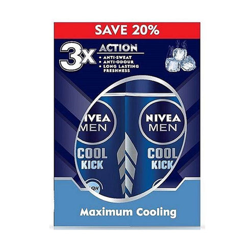 Nivea Men Roll-On Deodorant Cool Kick Twinpack (50mL X 2)