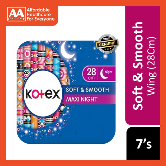 Kotex Soft N Smooth Overnight Wing 28cm (7's)
