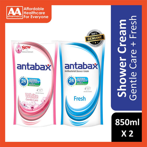 Antabax Shower Cream Refill  (Fresh+Gentle Care) 850mL X 2