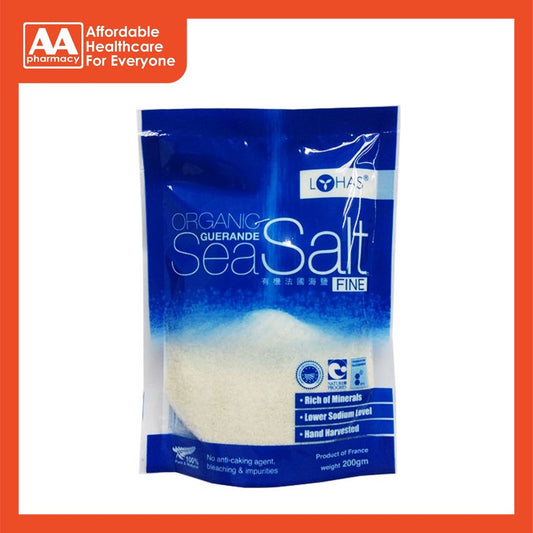 Lohas Organic Guerande Fine Sea Salt 200gm
