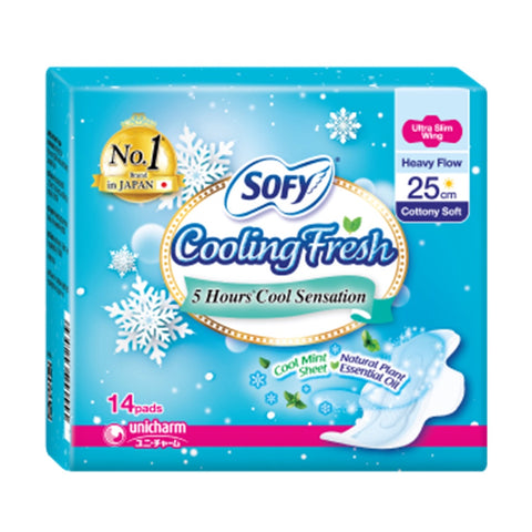 Sofy Cooling Fresh Day Ultra Slim Wings 25cm 14's