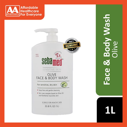 Sebamed Olive Face & Body Wash 1000mL