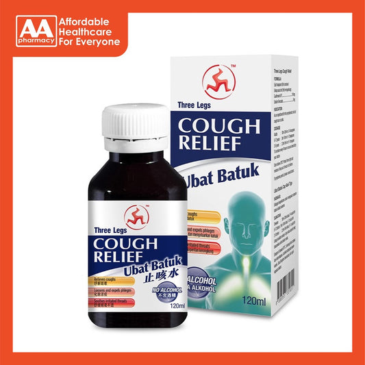 3 Legs Cough Relief (Alcohol Free) 120mL