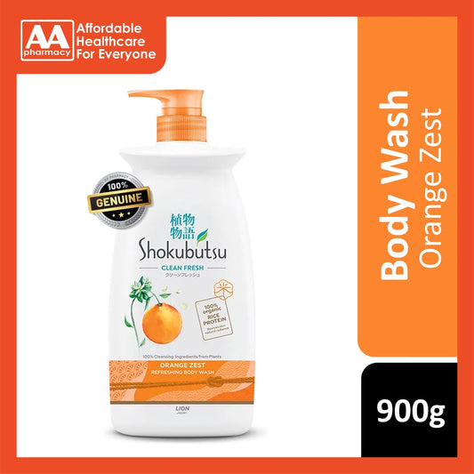 Shokubutsu Body Wash Orange Zest 900g