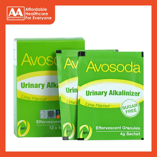 Avosoda Urinary Alkalinizer (12's X4g) Sachets