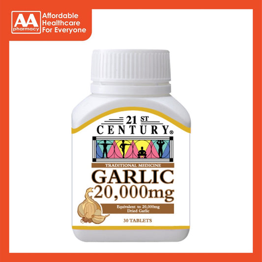 21st Century Garlic 20,000mg Tablet 30's