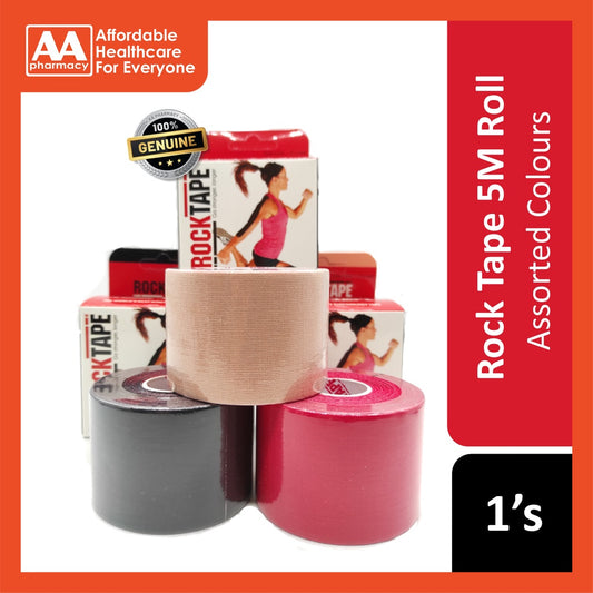 Rock Tape 5M Roll Assorted Colours 1's