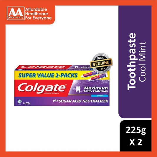 Colgate Cdc Sugar Acid Neutraliser Cool Mint 2x225g