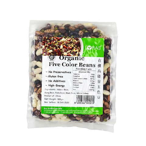 Lohas Organic Five Color Beans 500g