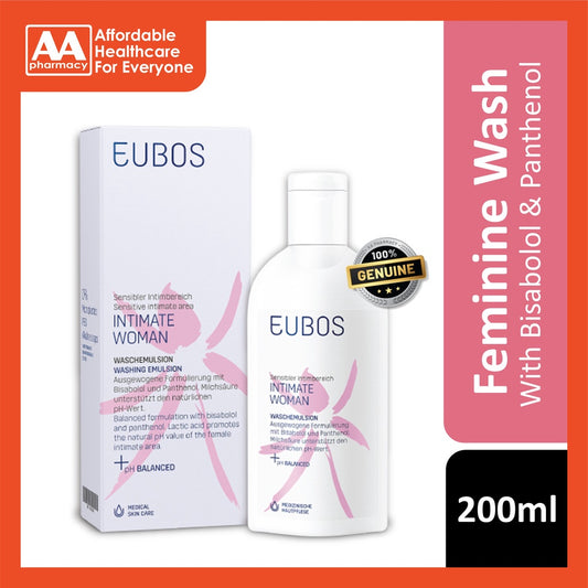 Eubos Feminin Washing Emulsion 200mL + Free Sample 10mL