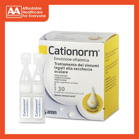Cationorm Ophthalmic Solution 0.4mL X 30's
