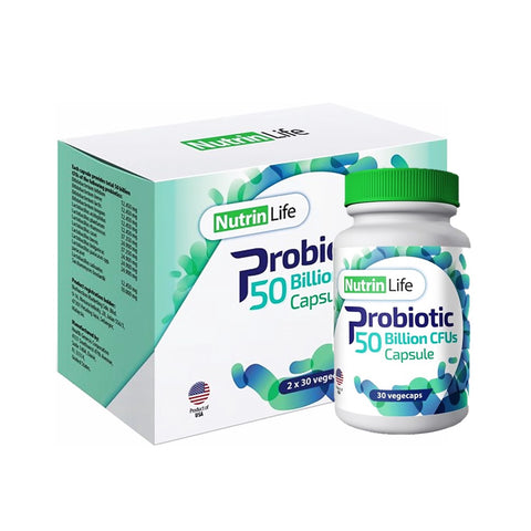Nutrinlife Probiotic 50 Billion CFUS Capsules (30’S X2)