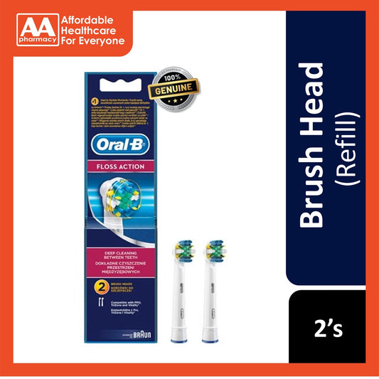 Oral-B Floss Action Brush Heads 2's (Eb25)