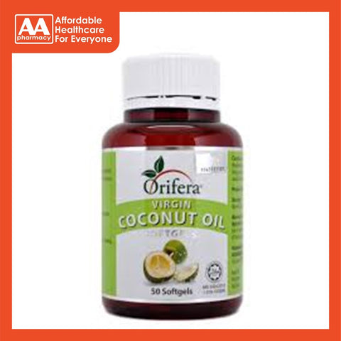 Orifera Virgin Coconut Oil Softgel 1600mg (50's)