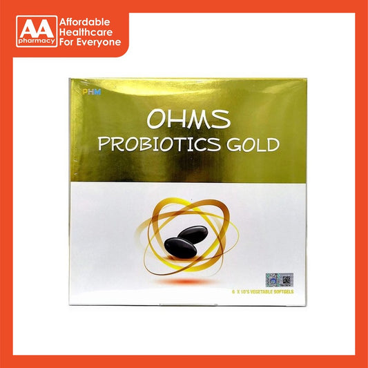 Ohms Probiotics Gold (6X10's) Vegetable Softgels