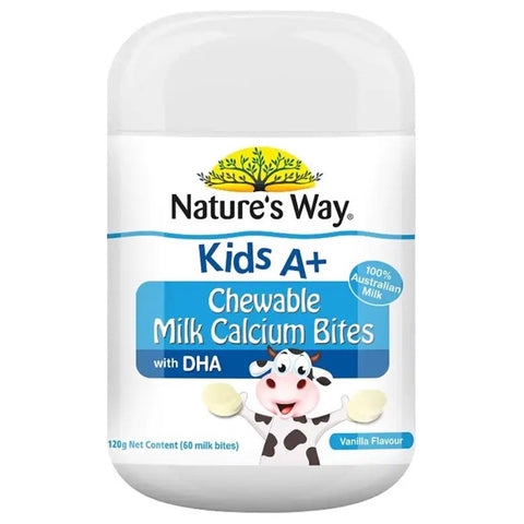 Nature's Way Kids A+ Milk Calcium Bites 60's