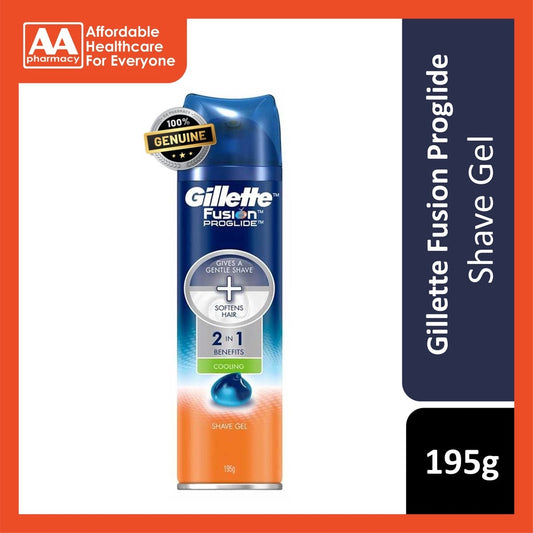 Gillette Shave Gel- Fusion Proglide Cooling Gel 195g