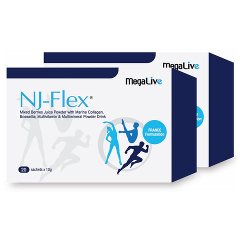 Megalive Nj-Flex Sachets Twin Pack 2x10gx20's