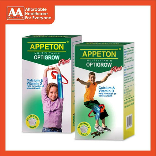 Appeton Multivitamin Optigrow Plus Chewable Tablets 60's