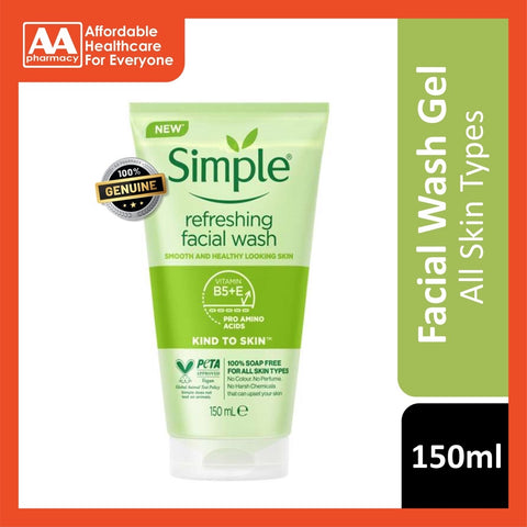 Simple Refreshing Facial Wash Gel 150mL