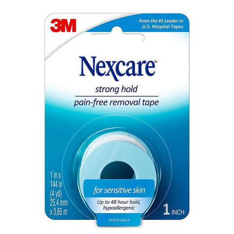 3M Nexcare Sensitive Skin Tape [Pain Free Removal] (1 Inch X 3.65Metre) 1’s