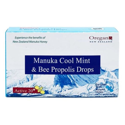 Oregan Manuka Cool Mint & Propolis Honey Lozenges Active 20+ 42g