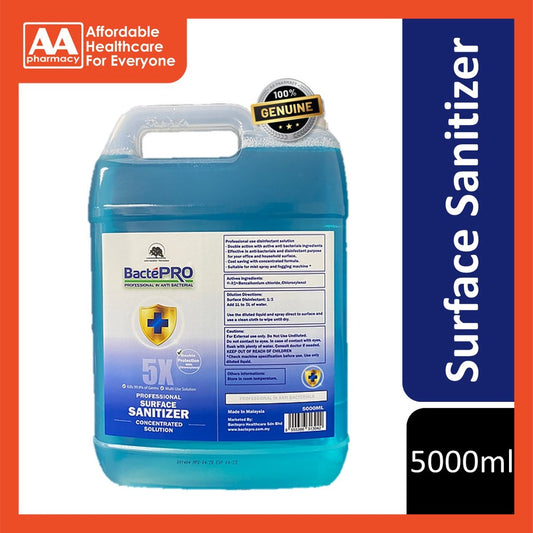 Bactepro Professional Surface Sanitizer Concentrated Solution (5L)