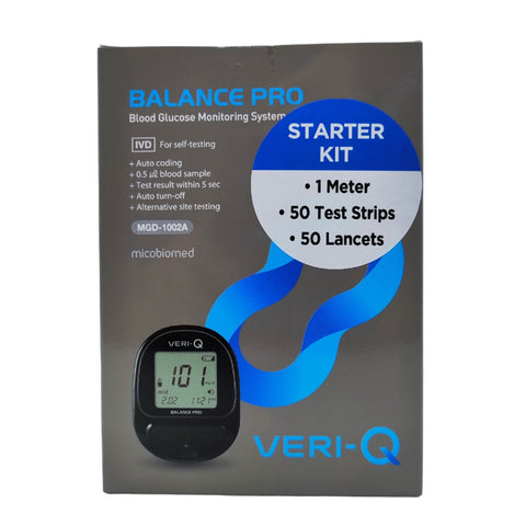 Veri Q Starter Kit (1 Meter + 50 Test Strip + 50 Lancets)