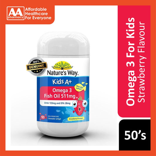 Nature's Way Kid's A+ Omega 3 Fish Oil 50's