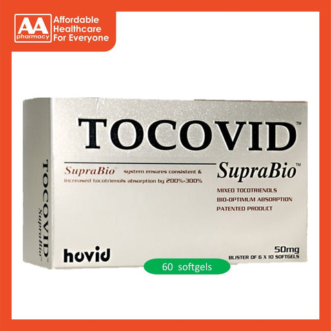 Tocovid Suprabio 50mg Softgel 60's