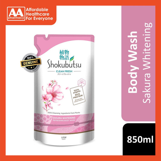 Shokubutsu Shower Fresh Sakura Whitening (850mL Refill)