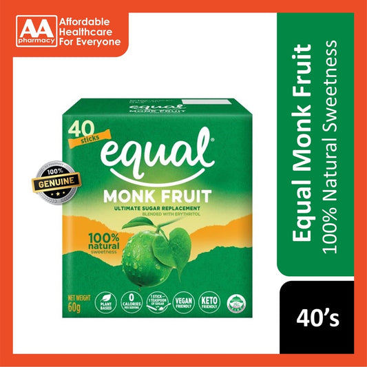Equal Monk Fruit Sticks 40's