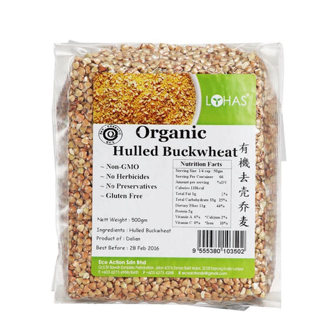Lohas Organic Hulled Buckwheat 500g
