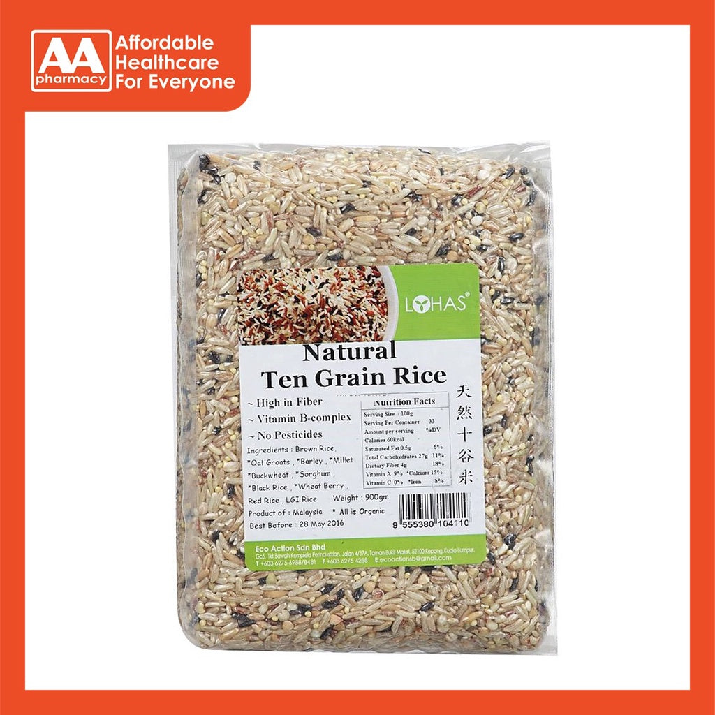 Lohas Natural Ten Grain Rice 900g – AA Pharmacy