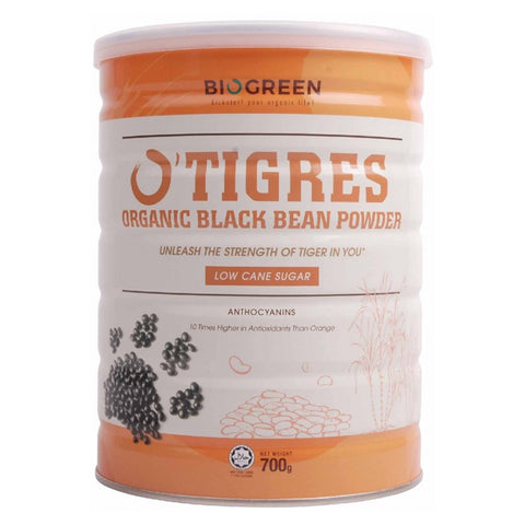 Biogreen O'Tigres Organic Black Bean Powder (Low Cane Sugar) 700g