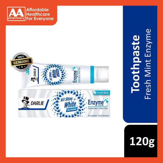 Darlie All Shiny White Supreme Fresh Mint Enzyme Toothpaste 120g
