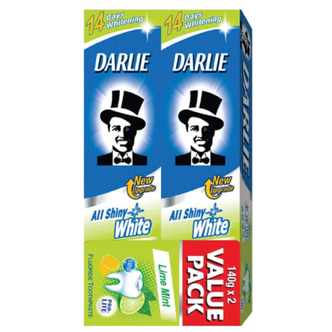 Darlie All Shiny White Lime Mint Toothpaste Twinpack 2x140g