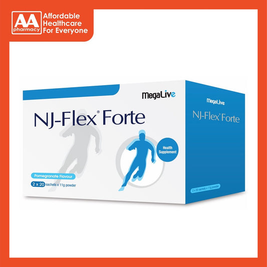 Megalive Nj-Flex Forte Sachets Twin Pack 2x11gx20's